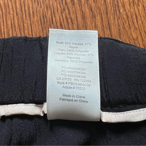 Aritzia Wilfred Faun Pant Long Black Crepe Flowy Trousers - Size XS - Picture 12 of 13